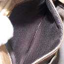 Miu Miu Hand Bag Leather Beige Gold Tone Auth 167591A-26