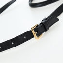 Miu Miu Matelasse Hand Bag Leather 2way Black Gold Tone Auth 167593SAM-9