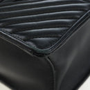 Miu Miu Matelasse Hand Bag Leather 2way Black Gold Tone Auth 167593SAM-17
