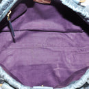Miu Miu Hand Bag Leather 2way Blue Gold Tone Auth 167595M-17