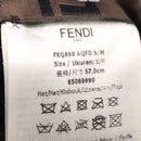 FENDI x FRGMT x POKEMON Bucket Hat Zucca Nylon Brown Blue Auth 167597SM-11