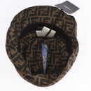 FENDI x FRGMT x POKEMON Bucket Hat Zucca Nylon Brown Blue Auth 167597SM-6