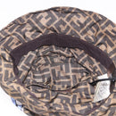 FENDI x FRGMT x POKEMON Bucket Hat Zucca Nylon Brown Blue Auth 167597SM-8