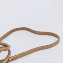 Miu Miu Hand Bag Leather 2way Brown Gold Tone Auth 167600V-10