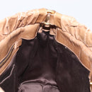 Miu Miu Hand Bag Leather 2way Brown Gold Tone Auth 167600V-21