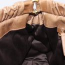 Miu Miu Hand Bag Leather 2way Brown Gold Tone Auth 167600V-22