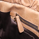 Miu Miu Hand Bag Leather 2way Brown Gold Tone Auth 167600V-23