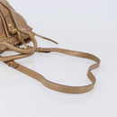 Miu Miu Hand Bag Leather 2way Brown Gold Tone Auth 167600V-9