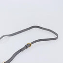 Miu Miu Hand Bag Leather 2way Gray Gold Tone Auth 167602V-16