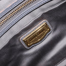 Miu Miu Hand Bag Leather 2way Gray Gold Tone Auth 167602V-26