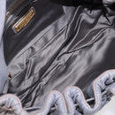 Miu Miu Hand Bag Leather 2way Gray Gold Tone Auth 167602V-9