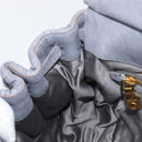 Miu Miu Hand Bag Leather 2way Gray Gold Tone Auth 167602V-28