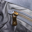 Miu Miu Hand Bag Leather 2way Gray Gold Tone Auth 167602V-29