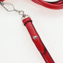 Miu Miu Hand Bag Leather 2way Red Silver Auth 167604SM-16