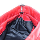 Miu Miu Hand Bag Leather 2way Red Silver Auth 167604SM-24