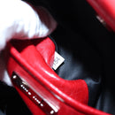Miu Miu Hand Bag Leather 2way Red Silver Auth 167604SM-10