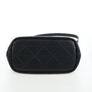 PRADA Hand Bag Leather 2way Black Gold Tone Auth 167607SM-5