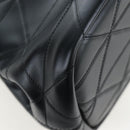 PRADA Hand Bag Leather 2way Black Gold Tone Auth 167607SM-17