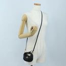 Miu Miu Matelasse Hobo Hand Bag Leather 2way Black Gold Tone Auth 167609SAM-24