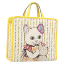 GUCCI Higuchi Yoko Tote Bag Cotton Yellow 605613 Auth 167610SAM-1