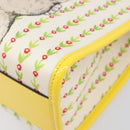GUCCI Higuchi Yoko Tote Bag Cotton Yellow 605613 Auth 167610SAM-10