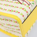 GUCCI Higuchi Yoko Tote Bag Cotton Yellow 605613 Auth 167610SAM-11