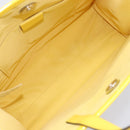 GUCCI Higuchi Yoko Tote Bag Cotton Yellow 605613 Auth 167610SAM-16