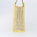 GUCCI Higuchi Yoko Tote Bag Cotton Yellow 605613 Auth 167610SAM-4