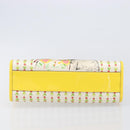 GUCCI Higuchi Yoko Tote Bag Cotton Yellow 605613 Auth 167610SAM-9