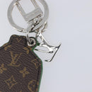 LOUIS VUITTON Monogram Porte Cle Paint Charm Leather Green MP3384 LV Auth 167611SAM-9