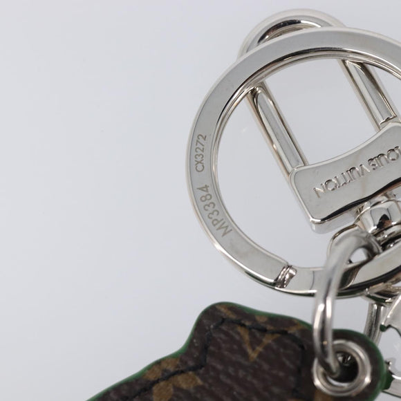 LOUIS VUITTON Monogram Porte Cle Paint Charm Leather Green MP3384 LV Auth 167611SAM