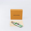 LOUIS VUITTON Monogram Porte Cle Paint Charm Leather Green MP3384 LV Auth 167611SAM-12