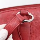 Miu Miu Hand Bag Leather 2way Red Silver Auth 167615M-9