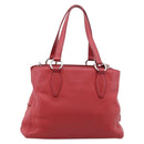 Miu Miu Hand Bag Leather 2way Red Silver Auth 167615M-2