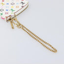 LOUIS VUITTON Monogram Multicolor Agenda Mini Zipper White R21046 Auth 167616V-7