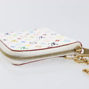 LOUIS VUITTON Monogram Multicolor Agenda Mini Zipper White R21046 Auth 167616V-5
