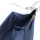 CHANEL Flap Pouch Chain Shoulder Bag Tweed Red Gold Tone CC Auth 167617SM-27