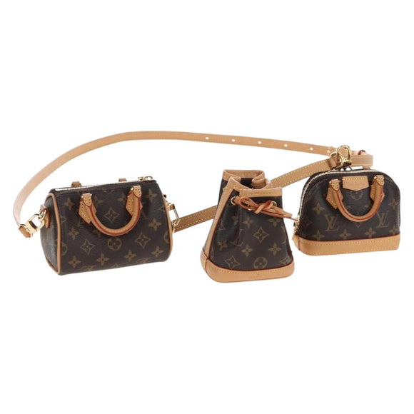 LOUIS VUITTON 2021-2025 Monogram Trio Mini Icon Shoulder M81081 LV Auth 167620SM
