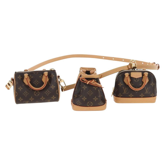 LOUIS VUITTON 2021-2025 Monogram Trio Mini Icon Shoulder M81081 LV Auth 167620SM