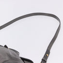 Miu Miu Hand Bag Leather 2way Gray Gold Tone Auth 167623M-16
