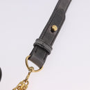 Miu Miu Hand Bag Leather 2way Gray Gold Tone Auth 167623M-17