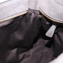 Miu Miu Hand Bag Leather 2way Gray Gold Tone Auth 167623M-31
