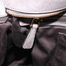 Miu Miu Hand Bag Leather 2way Gray Gold Tone Auth 167623M-32
