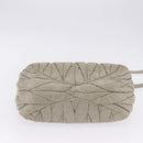 Miu Miu Matelasse Hand Bag Leather 2way Beige Gold Tone Auth 167625V-6