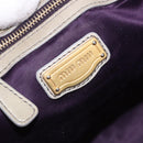 Miu Miu Matelasse Hand Bag Leather 2way Beige Gold Tone Auth 167625V-30