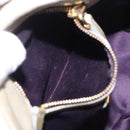 Miu Miu Matelasse Hand Bag Leather 2way Beige Gold Tone Auth 167625V-34