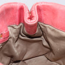 Miu Miu Matelasse Hand Bag Leather 2way Pink Gold Tone Auth 167626M-25