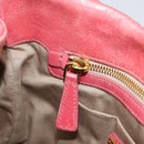Miu Miu Matelasse Hand Bag Leather 2way Pink Gold Tone Auth 167626M-27