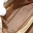 Miu Miu Hand Bag Leather Champagne Gold Gold Tone Auth 167627V-10