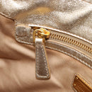 Miu Miu Hand Bag Leather Champagne Gold Gold Tone Auth 167627V-22